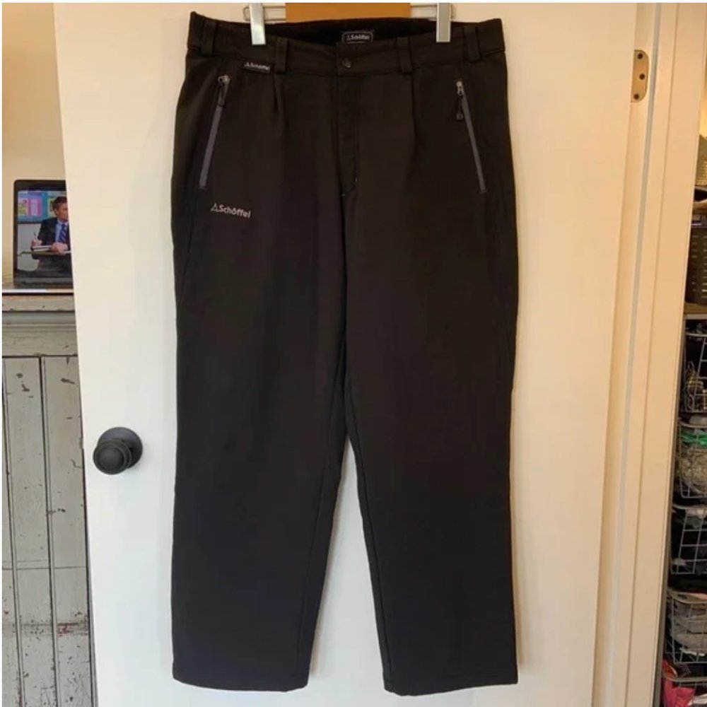 Schoffel Softshell Water-resistant Outdoor Black Pants Trousers Size 38
